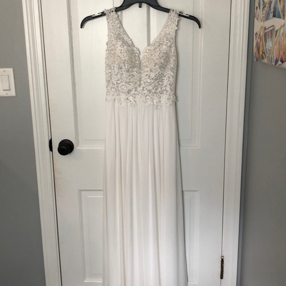 Sherri Hill white prom dress